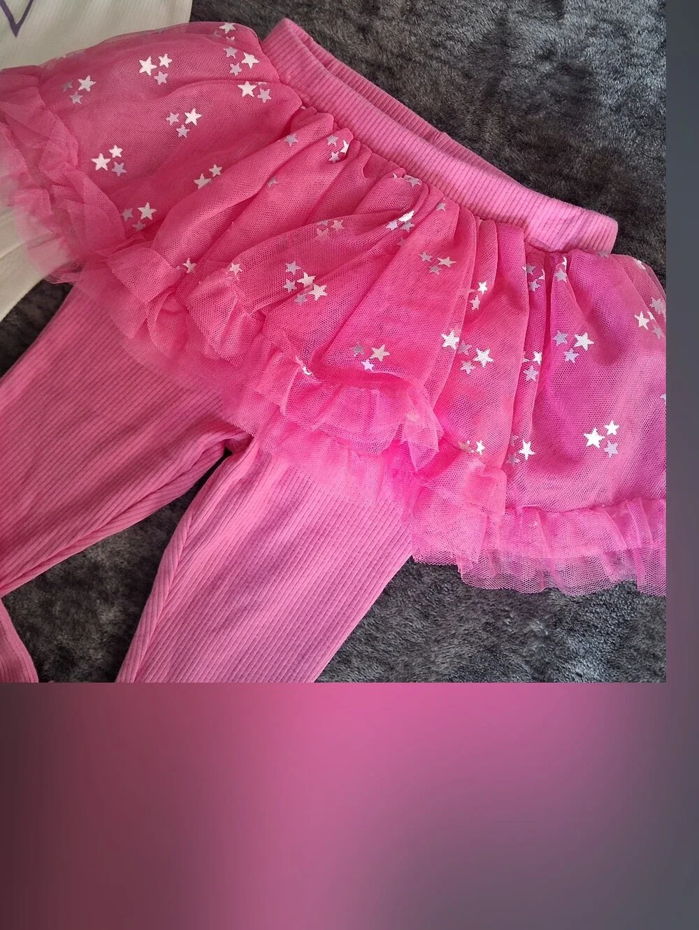 NWT Barbie Baby Girls 3pc Outfit Set Bodysuit/Tutu Leggings/Headband 18month